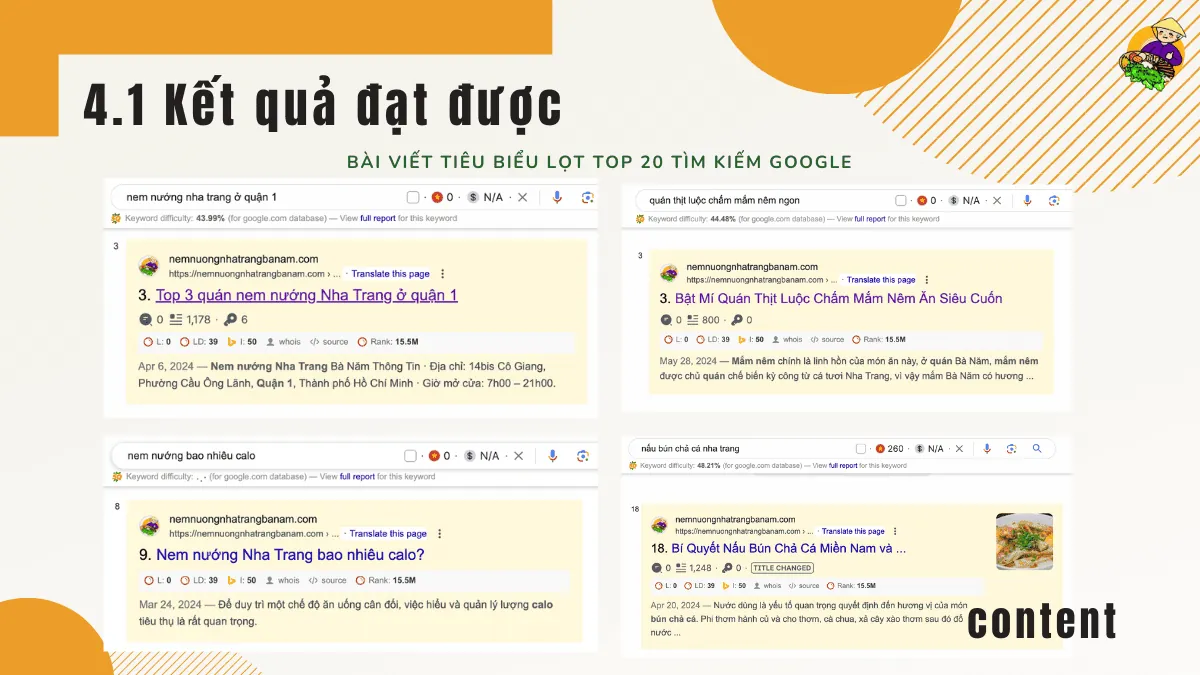 Search results
